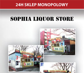 ulotka sophia liquor store - przód