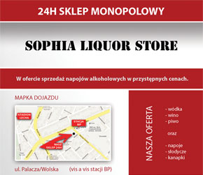 ulotka sophia liquor store - tył